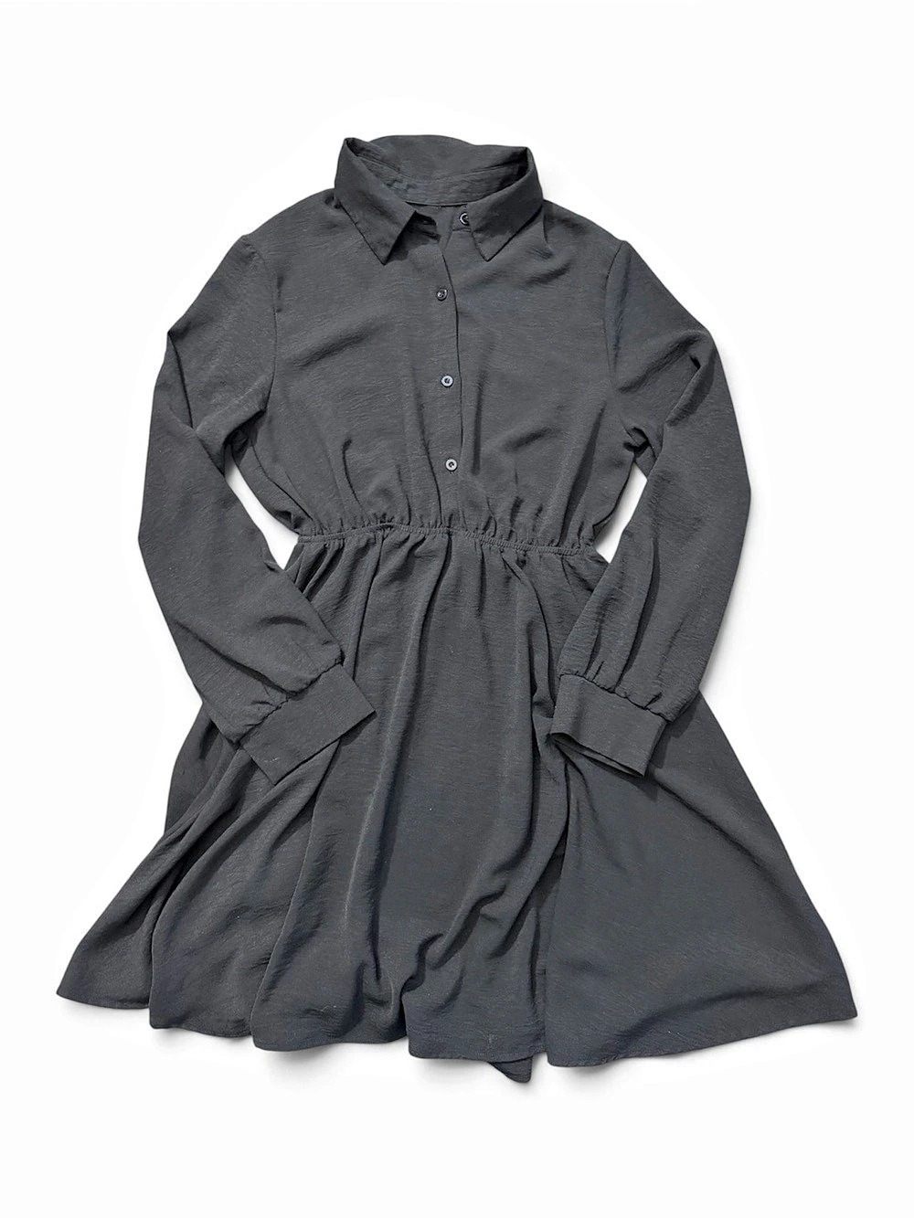 Women's Collared Mini Dress in Black Like New